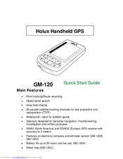 Holux GM-120 Quick Start Manual