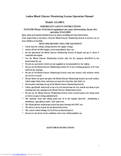 Andon AG-605A Operation Manual