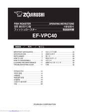 Zojirushi EF-VPC40 Operating Instructions Manual