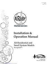 Spruce AIRaider Installation & Operating Instructions Manual