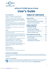 Apollo P-2200 Series User Manual