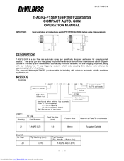 DeVilbiss T-AGPZ-F208 Operation Manual