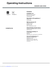 Hotpoint Ariston C3VM5 R/HA Operating Instructions Manual