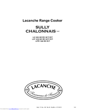 Lacanche SULLY CHALONNAIS LG 1432 GCT Installer Manual