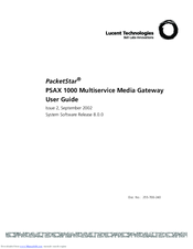 Lucent Technologies PacketStar PSAX 1000 User Manual