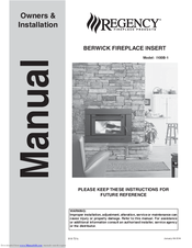 Regency Fireplace Products I100B-1 Owners & Installation Manual