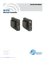 Lectrosonics M175 Instruction Manual