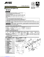 Anest Iwata W-101A Instruction Manual