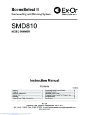 Ex-Or SceneSelect II SMD810 Instruction Manual