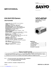 Sanyo VCC-6574P Service Manual