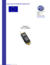 PCE Instruments PCE-TLM300 Manual