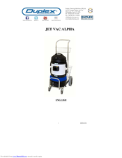 Duplex JET VAC ALPHA User Manual