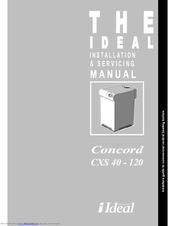 IDEAL Concord CXS 120 Installation & Servicing Manual