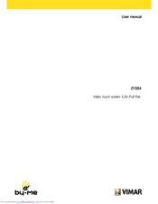 Vimar by-me 21554 User Manual