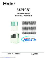Haier MRV II AV08NMVERA Installation Manual
