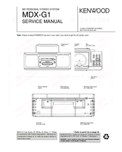 Kenwood MDX-G1 Service Manual