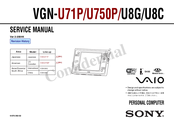 Sony VGN-U750P VAIO Service Manual