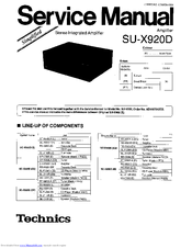 Technics SU-X920D Service Manual