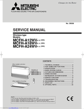 Mitsubishi Electric MCFH-A24WV Service Manual