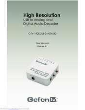 GefenTV GTV-192KUSB-2-ADAUD User Manual