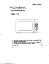 Magnasonic MMW6101 Owner's Manual