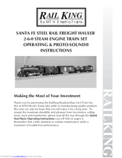 Rail King SANTA FE STEEL RAIL FREIGHT HAULER 2-6-0 Operating Instructions Manual