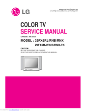 LG 29FX5RJ Service Manual