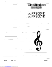 Technics SX-PR307/K User Manual