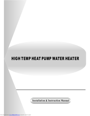 Ecoplus SWBH 26 Installation Instructions Manual