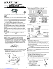 Arsenal KS-AR8004D KS-AR8002D Instruction Manual
