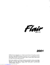 Fleetwood Pace Arrow 2001 Owner's Manual