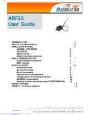 Adeunis RF ARF35 User Manual