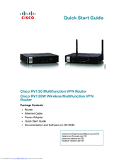 Cisco RV130W Quick Start Manual