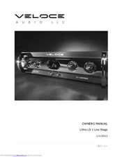 Veloce LS-1 Linestage Owner's Manual