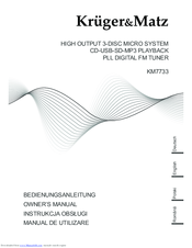Kruger&Matz KM7733 Owner's Manual