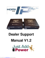Just Add Power Cardware 2G HD over IP Dealer Support Manual