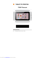 PRIXTON T7007 Flavours User Manual