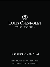 Louis Chevrolet 10100 Instruction Manual