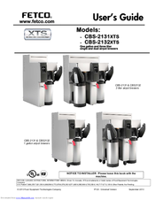 Fetco CBS-2132 XTS Manuals | ManualsLib
