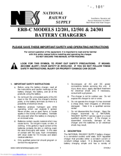 National Railway Supply ERB-C 12/201 Installation, Operation And Service Instructions