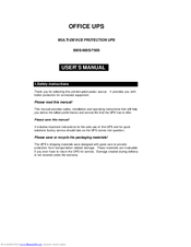 Powercom 500S User Manual