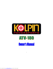 Kolpin ATV-180 Owner's Manual