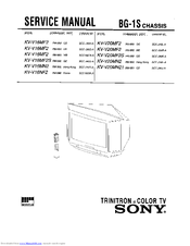 Sony Trinitron KV-V16NF2 Service Manual