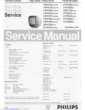 Philips 37TR215 Service Manual