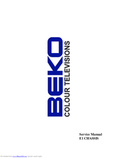 Beko E1 CHASSIS Service Manual