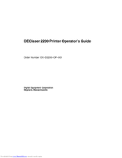 MINOLTA-QMS Magicolor 2200 DeskLaser Operator's Manual