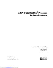 Analog Devices ADSP-BF504F Hardware Reference Manual