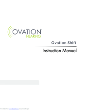 Ovation Shift Plus Instruction Manual