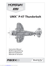 Horizon Hobby UMXP-47 Thunderbolt Instruction Manual