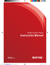 SONIQ B500-AU Instruction Manual
